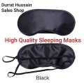 Soft Portable Eye Mask Black Fast Sleeping Eyeshade Cover Eye Masks. 