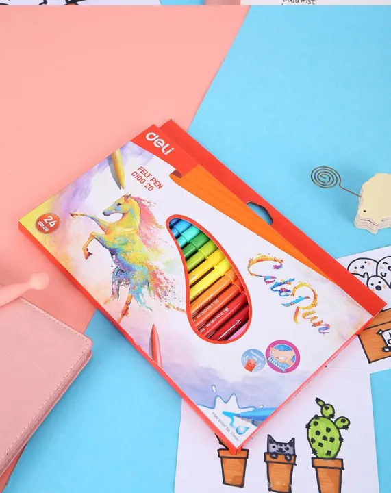 Color%20Makers%2024%20Washable%20Markers%20Felt%20Pen%20Water%20Color%20-%20Image%204