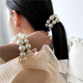 French Romantic Pearl Headband Hair Band All-Match and Sweet Beaded Decorative Rubber Band Bracelet for Women. 