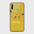 Huawei P40 lite E Cover - SkinLee HQ Infinity Glass Case (Soft) - Pikachu - SKINLEE-644-1-851-652. 