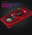 Lereach For Motorola E5 / G6 Play Mobile Phone Case TPU Hard Ring Car Ring Bracket Shockproof Back Cover. 