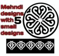 Mehndi Design Heart Shape. 