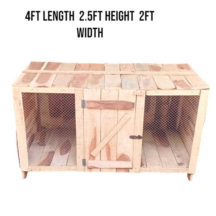 4Ft A wooden cage for Aseel Murghe Wooden Cages Bird Cage for Chicks, Hens ducks, rabbit, Chickens Pinjra