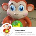 Dancing Monkey Light And Music Battery Operated Musical Toys Gift For Kids - Brown. 
