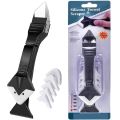 3 in 1 Silicone Caulking Tool Glass Glue Angle Scraper Tools Caulk Cement Scraper Silicone Sealant Remover Shovel Floor Cleaning. 