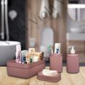 4 Pcs Bathroom Accessories Set - Includes Soap Dispenser, Toothbrush Holder, Soap Dish & Organizer Box - Durable Plastic, Stylish Design, Ideal for Modern Bathrooms, Home & Office Use, Compact, Easy to Clean, Perfect for Organizing Toiletries & Essentials. 