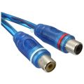 2x RCA Phono Y Splitter Lead Adapter Cable 1 Male To 2 Female Car Connector 30cm. 