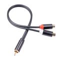 RCA Male Cable to 2RCA Female Audio Cable 2 RCA Male Splitter Aux Cable for TV PC DVD Speaker Audio Amplifiers Subwoofer. 