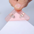 Paper Clip Triangle Corner Clips Kawaii Page Holder File Index Photo Clamp Korean Stationery Office School Desk Organizer. 