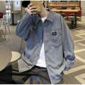 Trendy brand cool corduroy jacket men in spring and autumn loose long sleeved shirt for men cityboy. 