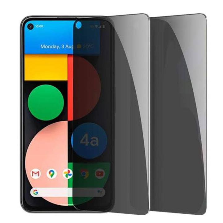 Google Pixel 4A 5G (6.2 inch) - Privacy Screen Protector, Tempered Glass Full Cover Anti-Spy 3D Edge Curved Glass