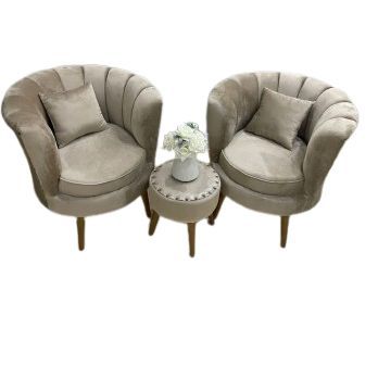 Modern Sofa Flower Desigen one Seater Off White valvet Colour With 1 cousion free {Special Offer available}