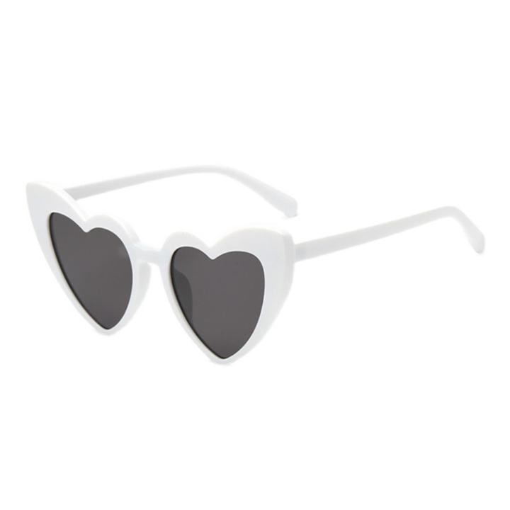 Mirage Heart-shaped Sunglasses Stylish Heart Shaped Sunglasses for Women Trendy Retro Sun Glasses with High Translucency Lens Perfect for Cosplay Decorative Use High Translucency Lenses Sunglasses