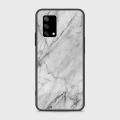 Oppo F19 Cover - SkinLee HQ Infinity Glass Case (Soft) - Realistic White Marble - SKINLEE-128-1-1027-647. 