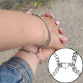 2Pcs/Set Lovers Magnet Couple Bracelets- Heart Attraction Bracelet -Stainless Steel Charm Jewelry Gifts Magnetic Love Bracelet. 