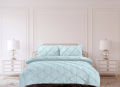 Luxury Pintuck Bed Set Included 1 Duvet cover and 2 pillow cases. 