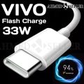 Orignal 33W Fast Flash Charger 2.0 Fast Charging Type C Usb Charge Cable Compatible With Cellular Phones - V19 V20 Se V20 Pro V21 5G X50 X50 Pro X60 X60 Pro Y53S Y73. 