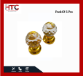 Crystal Curtain Rod End Cap – Golden| Decorative Crystal Rod Cap for Home & Office. 