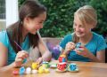 Paint Your Own Tea Set for Kids, Decorate Your Own Craft Set Of Porcelain Dishes, Includes Paint Pots and Paint Brush. 