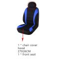 Front Car Seat Covers Front Airbag Ready , 2-Piece Set(Black + Red). 
