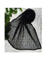 BLACK & WHITE NET DUPATTA BLACK / WHITE COLORED PREMIUM QUALITY ALL SEASON CASUAL FULL SIZE NET DUPATTA / NET CHUNNI FOR GIRLS & WOMAN NET DUPATTA WITH 4 SIDES SAME COLORED LACE. 