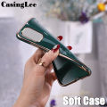 For Redmi 12C Case Plating Electroplate Emerald Green Shining Clear Casing For Xiaomi Redmi 12C Phone Cases cover. 