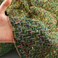 weaving color small fragrant wind fine tweed soft fragrant high-definition fabric suit coat fashion skirt fabric. 