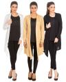 Pack Of 3 - Plain Ladies Shrug - Multicolor - SHA-3ShrugL-WBgBl. 