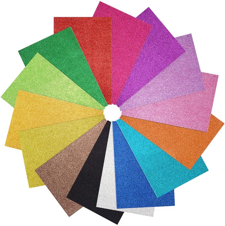 Glitter%20Foamic%20Sheets%20A4%20Size%20Mix%20colour%20Pack%20of%2010%20-%20Image%2010