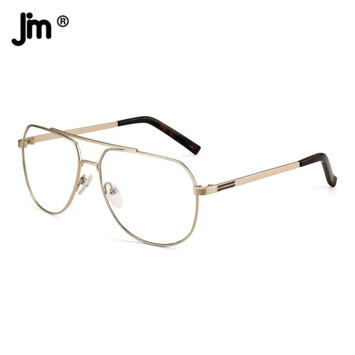 Pilot Double Bridge Anti Blue Light Glasses Men Women Vintage Computer Clear Glasses Prescription custom