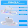 Charging Dock Station for Portal, Charger Stand for Portal with RGB Light and USB C Charging Cable Easy Install Easy to Use. 