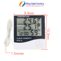 HTC-2 Digital Indoor Outdoor Thermometer Hygrometer with LCD , Temperature Humidity Meter Thermometer Tester With Clock HTC-2. 