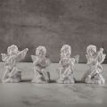 Desktop Ornament Home Decoration Mini Cupid Figurines Angel Gypsum Portraits Greek Mythology Statue Plaster Sculpture. 