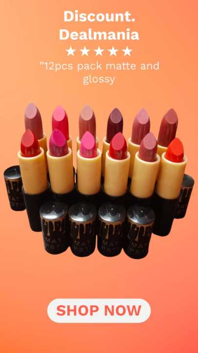 Pack%20Of%2012%20Matte%20Lipstick%20Multicolour%20Box%20-%20Image%204