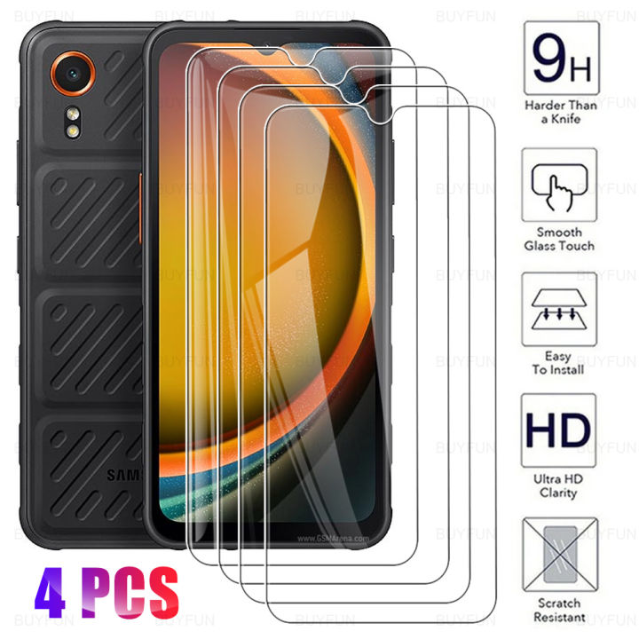 4Pcs Samung Xcover7 Glass For Samsung Galaxy Xcover 7 Screen Protector Samsang X Cover7 Cover 7 5G 6.6inch Tempered Glass Cover