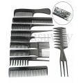 10 Piece Professional Black Hair Styling Comb Set. 