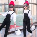 jet black denim romper dungaree for your stylish girls. 