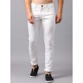 Slim Fit White Denim Pant. 