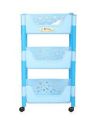 Multipurpose RackTwo and Three-tier Kitchen Rack with storage box vegetable & fruit rack storage rack 2 Layer and 3 laye Rack -Layer-Plastic 4 360 Degree Wheels 3 Story Storage trolly Portable Kitchen Home Multipurpose Good Quality Plastic - Random Colors. 