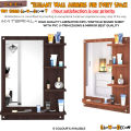 Wall mirror shelf , smart wall mirror , mirror , decor , furniture  , dressing, wood wall mirror,DECENT WOODEN DRESSER WALL MOUNT BEDROOM,Febulous Wall Mirror With Shelf,decorative mirrors,glowoodecor, GloWooDecor,bedroom mirrors,entryway mirrors, luxury. 