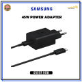 Samsung 45W PD USB-C Port Power Adapter (5A/1.8M) With C2C Cable. 