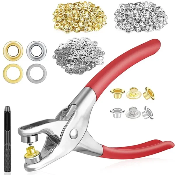 Metal Hand Press Tich Button Fixer Machine – 25 Pcs Set | Durable Heavy ...