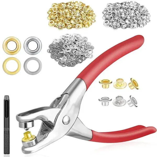 Metal Hand Press Tich Button Fixer Machine – 25 Pcs Set | Durable Heavy ...