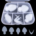 60pcs Reusable Soft Silicone Pads Stencil French Sticker Nail Art Extension Duet System Dual Forms French Manicure Builder Tool Yao Store. 