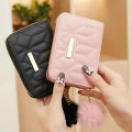 Solid Color Mini Coin Purse Girls Small Key Chain Bag Hand Pouch. 