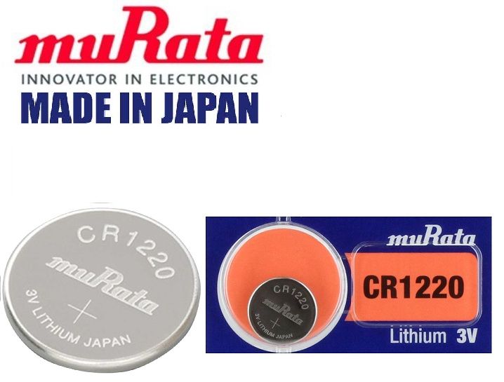 muRata CR 1220 Lithium Button Coin Cell Battery 3V muRata CR1220
