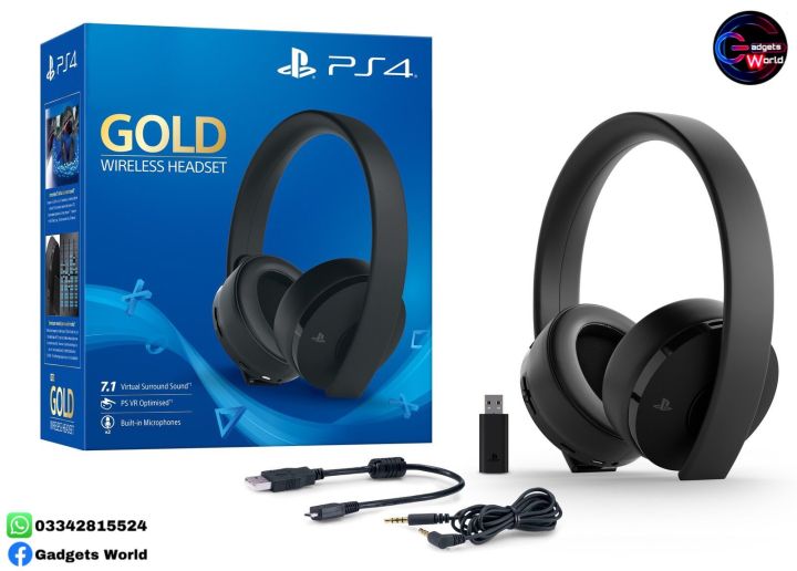 PlayStation Gold Wireless Headset – PlayStation 4