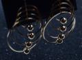 Trendy Statement Jewelry Gold Color Multiple Circles Earrings For Women Exaggerated Drop Earrings Girls Earrings Gift for her Women Earring Party Earrings Earrings for her. 