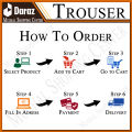 Polyester Trousers Men Pants Most Satisfying, relaxed, for Working With Side Strips and Pockets. 