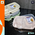 Meal Prep Containers 3 Compartment LARGE with Snap Tight Transparent Lids, Food Containers, School Lunch Box, BPA Free, Stackable, Bento Box, Microwave/Dishwasher/Freezer Safe - Ideal For Fitness Enthusiasts, Gym Goers, Nutritionists, Dietitians - 1000ml. 